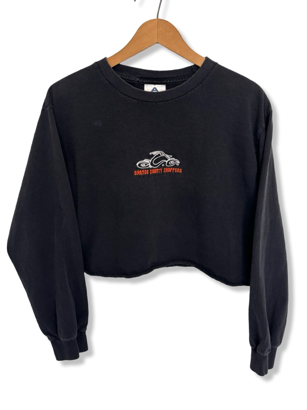Vintage Y2K Orange County Choppers Long Sleeve Crop Top